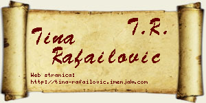 Tina Rafailović vizit kartica